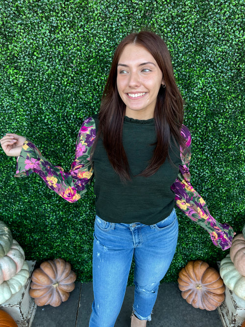 Floral Long Sleeve Top