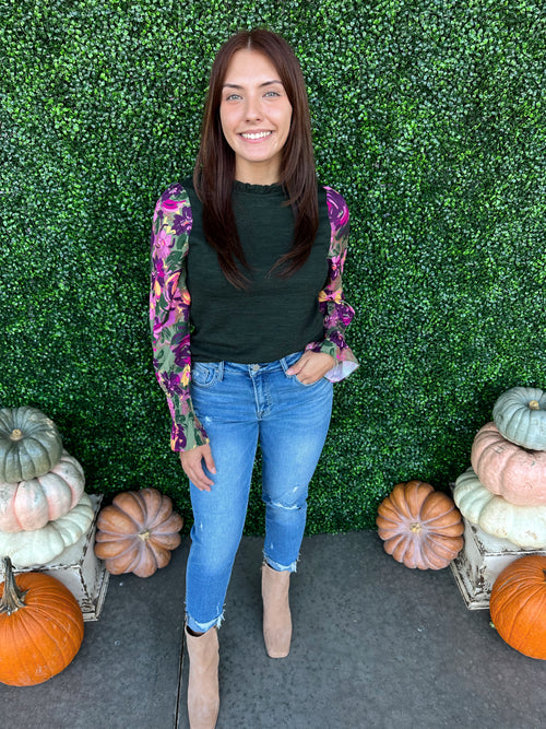 Floral Long Sleeve Top