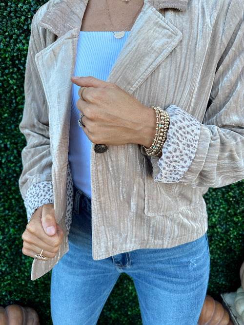 Velvet Short Jacket