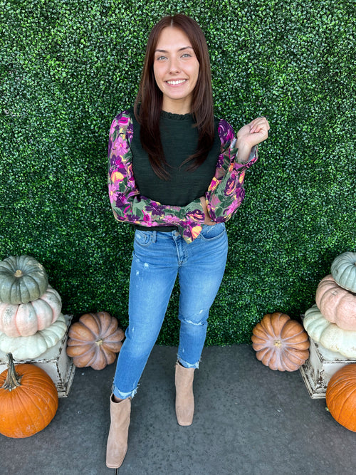 Floral Long Sleeve Top