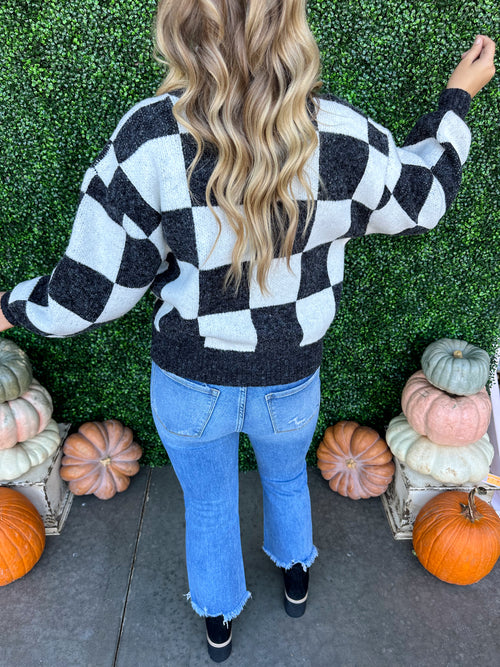Check Pattern Cardi