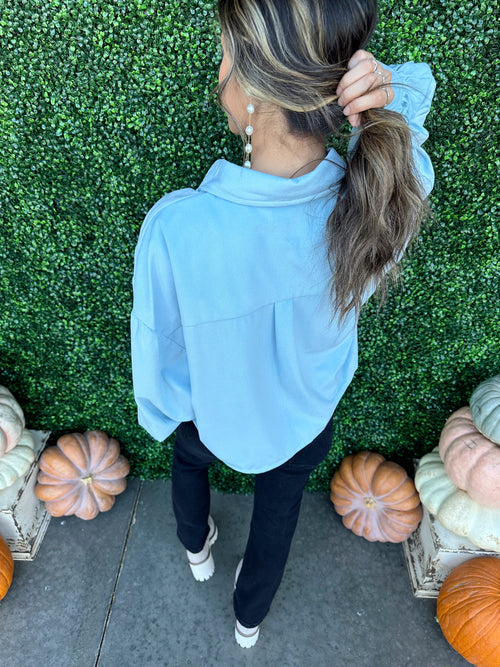 Button Up Corduroy Jacket Top