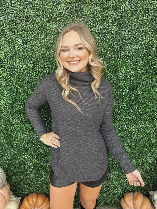 Slouchy Turtle Neck Sweater