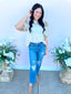 High Rise 90's Straight Medium Wash