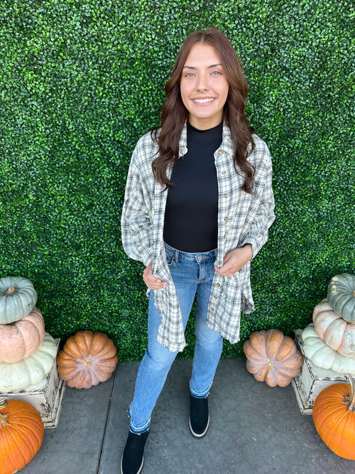 Plaid Washed Button Down