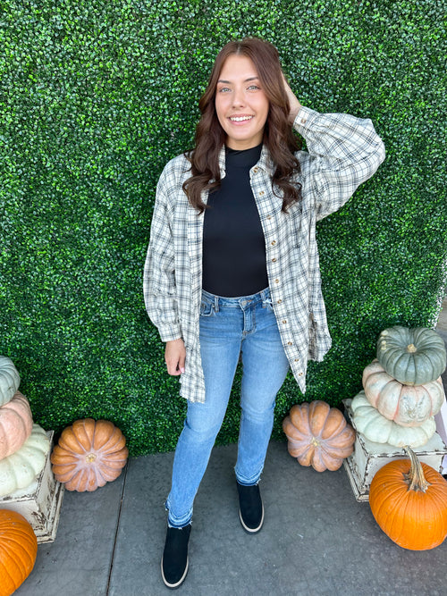 Plaid Washed Button Down