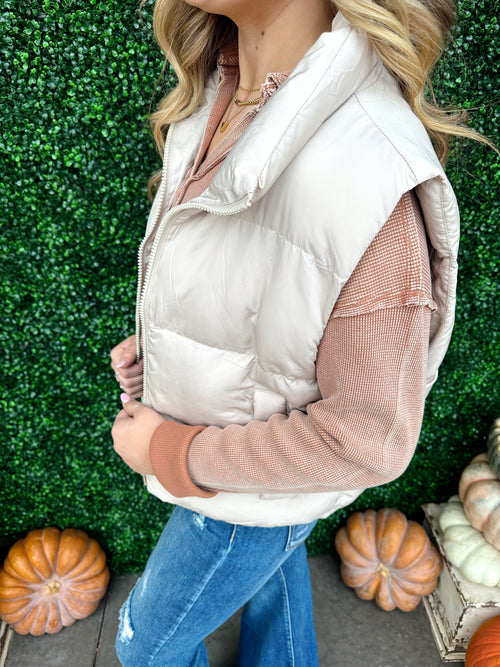 Zip Up Puffer Vest