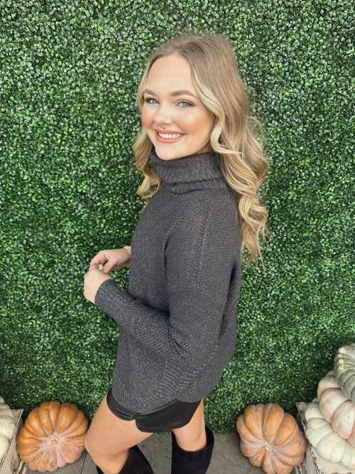 Slouchy Turtle Neck Sweater