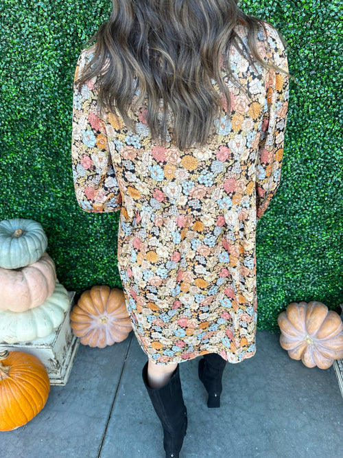 Long Sleeve Floral Dress