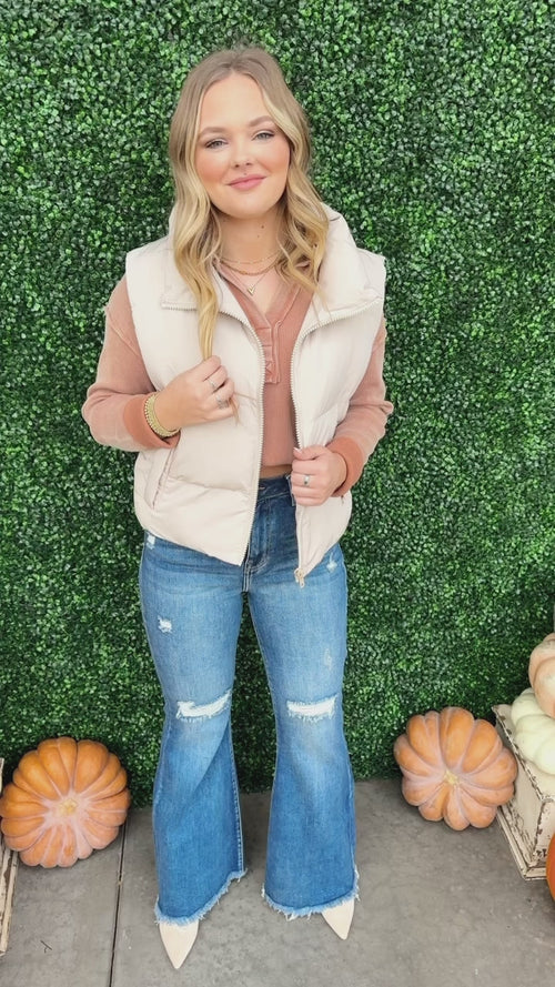 Zip Up Puffer Vest