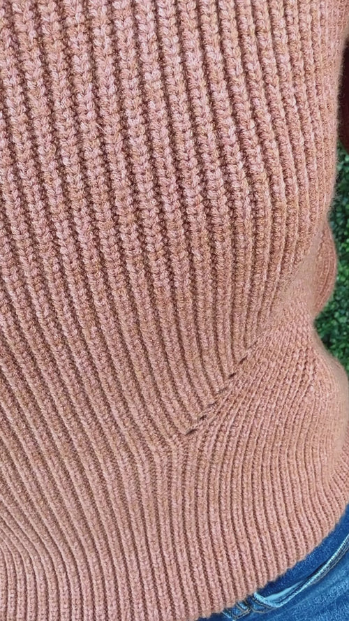 Tie Back Balloon Sleeve Sweater