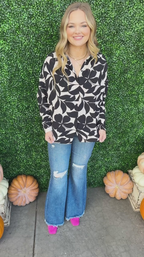 Printed Dress Top