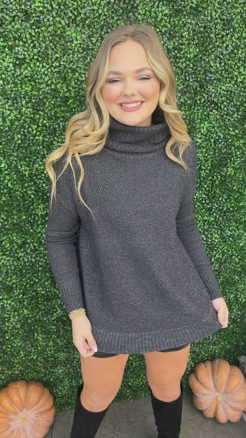 Slouchy Turtle Neck Sweater