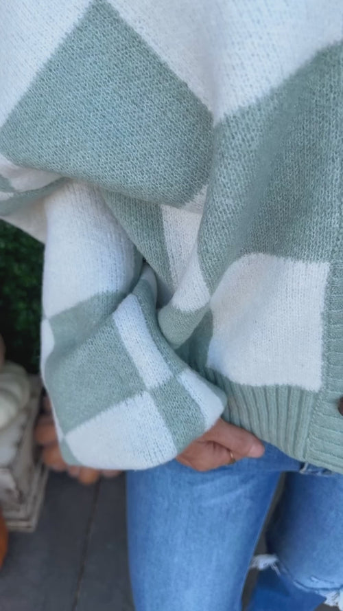 Check Pattern Cardi