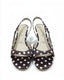 Polka Dot Sling Back Heel