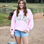 Lt Pink Embroidered Sweatshirt