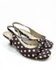 Polka Dot Sling Back Heel