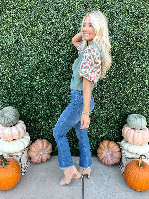 Design Puff Sleeve Blouse