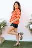 Tie Pleather Shorts