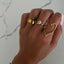 CS GOLD OPEN HEART RING