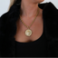 CS Gold Coin Necklace