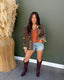 V-Neck Loose Fit Sweater Top