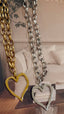 CS LARGE OPEN HEART NECKLACE
