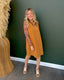 Sleeveless Back Zip Mini dress