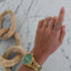 CS SILVER OPEN HEART RING