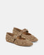 Suede Mikel Stud Flat