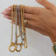 CS  Two Toned Locket Necklace