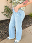 Slim Palazzo With Scissor Cut