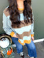 Mineral Washed Stripe Mix Long Sleeve