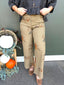 Flower Print Washed Stretchy Jeans