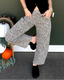 HR Utility Leopard Barrel Jean