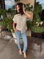 Lightweight Striped Woven Top