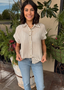 Lightweight Striped Woven Top