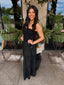 Strapless Mixed Media Lace Dress