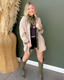 Taupe Oversized Tencel Shirt