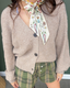 Button Detail Oversized Cardigan