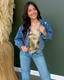 Distressed Cropped Denim Jacket