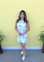 Sleeveless Floral Pattern Mini Dress