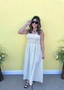 Stripe Skirt Midi Dress