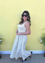 Stripe Skirt Midi Dress