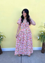 Floral Drop Waist Maxi dress