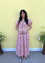 Floral Drop Waist Maxi dress