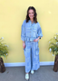 Denim Bandana Set