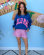 Royal/Pink Puff Sweatshirt