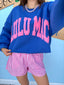 Royal/Pink Puff Sweatshirt