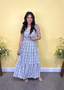 Plaid Ruffle Tiered Maxi Dress